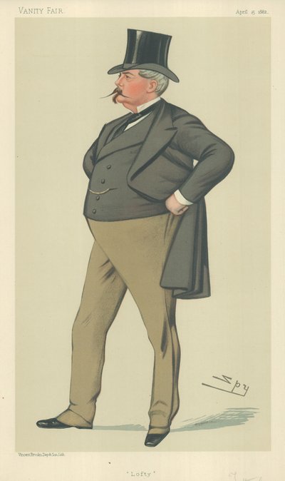 Pan Arthur Loftus Tottenham, Lofty, 15. dubna 1882, karikatura Vanity Fair od Leslie Matthew Ward