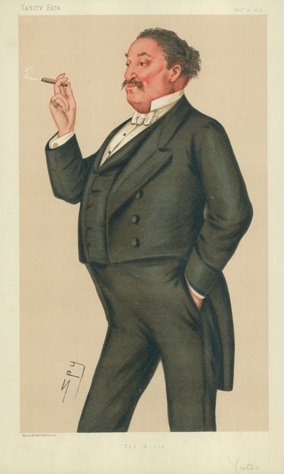 Pan Edmund Hodgson Yates, The World, 16. listopadu 1878, karikatura Vanity Fair od Leslie Matthew Ward