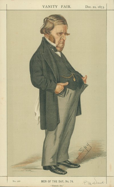 Pan Edward Matthew Ward, Historické umění, 20. prosince 1873, karikatura Vanity Fair od Leslie Matthew Ward