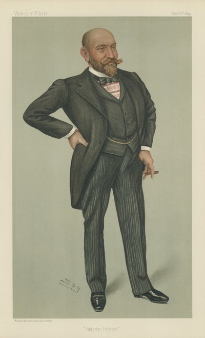 Pan Ernest Cassel (barevné lito) od Leslie Matthew Ward