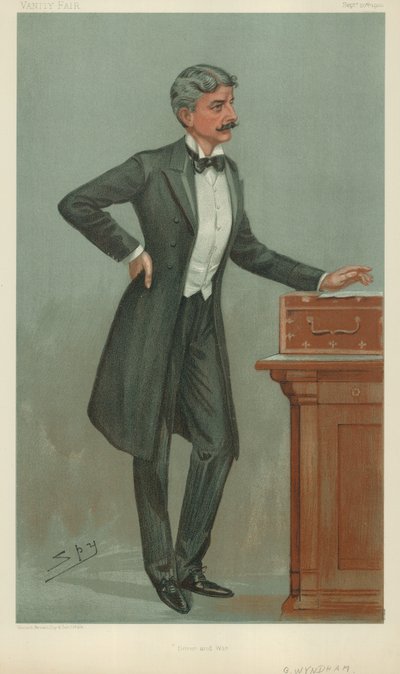 Pan George Wyndham, Dover a válka, 20. září 1900, karikatura Vanity Fair od Leslie Matthew Ward