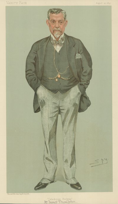 Pan James Thompson, Caledonian Railway, 15. srpna 1895, karikatura Vanity Fair od Leslie Matthew Ward