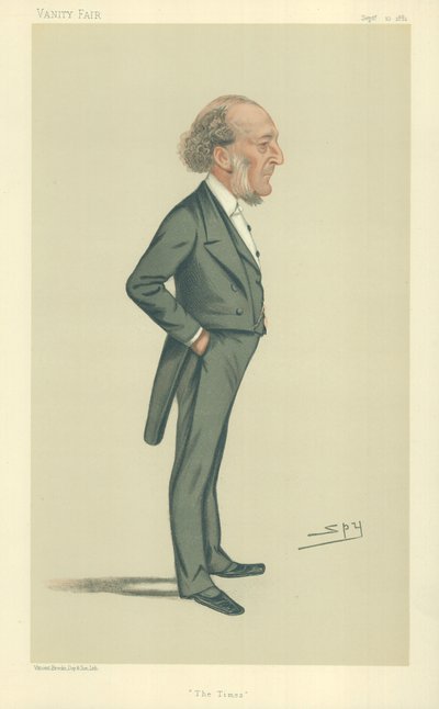 Pan John Walter, The Times, 10. září 1881, karikatura Vanity Fair od Leslie Matthew Ward