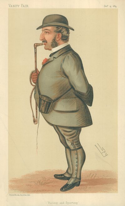 Pan Leopold de Rothschild, Závodění a sport, 13. prosince 1884, karikatura Vanity Fair od Leslie Matthew Ward