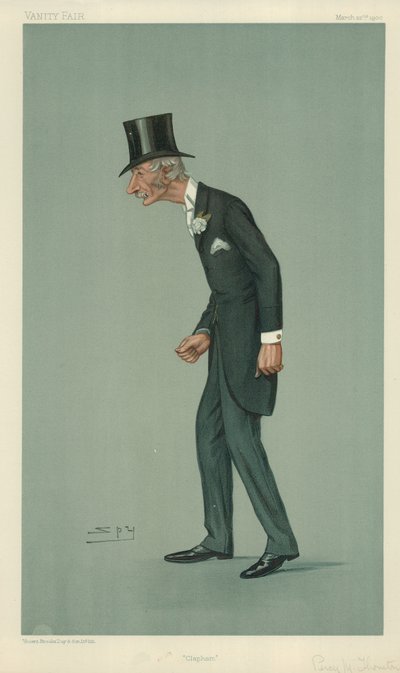 Pan Percy Melville Thornton, Clapham, 22. března 1900, karikatura Vanity Fair od Leslie Matthew Ward