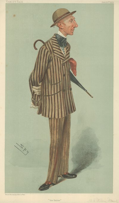 Pan William Crawfurd Stirling-Stuart, Kloboučník, 23. června 1904, karikatura Vanity Fair od Leslie Matthew Ward
