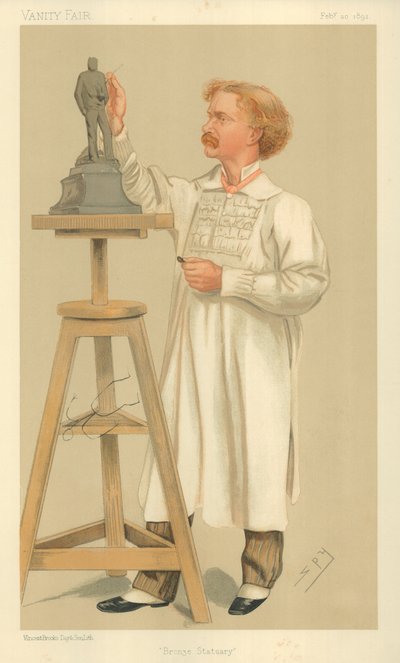 Pan William Hamo Thornycroft, Bronzové sochy, 20. února 1892, karikatura Vanity Fair od Leslie Matthew Ward