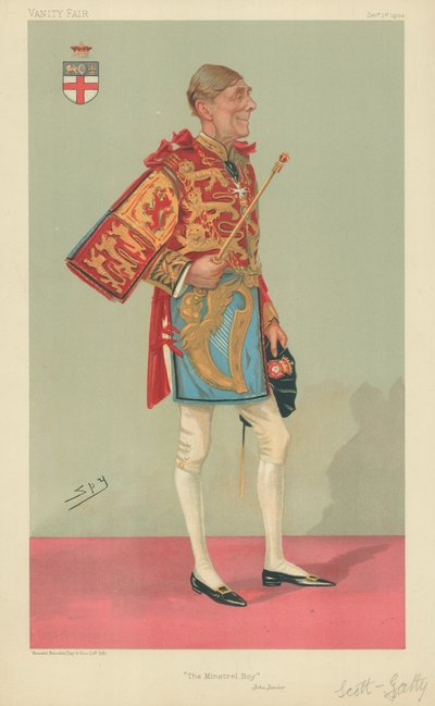 Sir Alfred Scott-Gatty, The Minstrel Boy, 1. prosince 1904, karikatura Vanity Fair od Leslie Matthew Ward