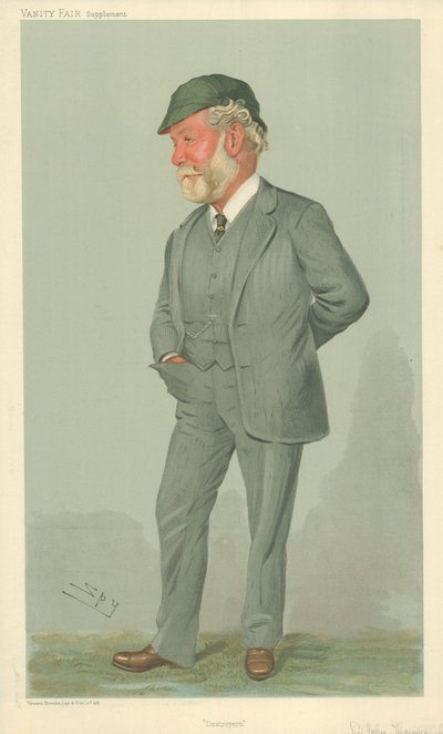 Sir John Isaac Thornycroft, Destroyers, 19. ledna 1905, karikatura Vanity Fair od Leslie Matthew Ward