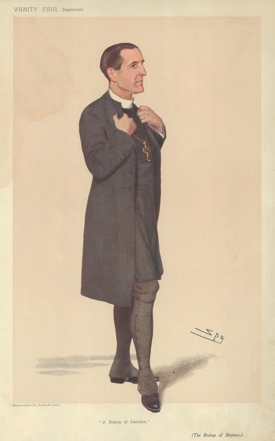 The Bishop of Stepney, A Bishop of Decision, 19. dubna 1906, karikatura Vanity Fair od Leslie Matthew Ward