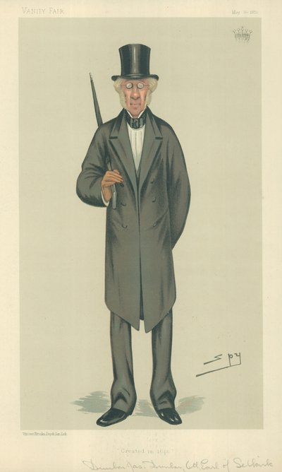 Hrabě ze Selkirku, vytvořený v roce 1646, 20. května 1882, karikatura Vanity Fair od Leslie Matthew Ward