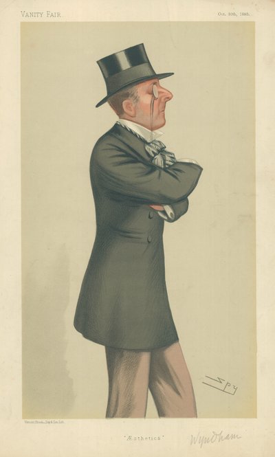 The Hon Percy Scawen Wyndham, Aesthetics, 30. října 1880, Vanity Fair karikatura od Leslie Matthew Ward