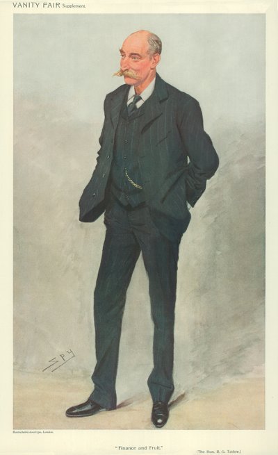 The Hon Robert Garnett Tatlow, Glasgow, 16. června 1909, karikatura Vanity Fair od Leslie Matthew Ward