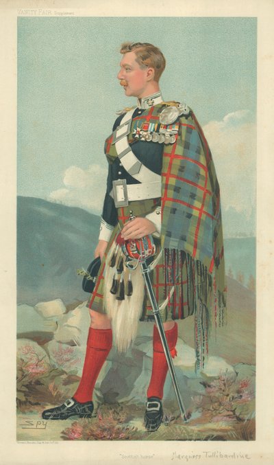 Markýz z Tullibardine, skotský kůň, 23. března 1905, karikatura Vanity Fair od Leslie Matthew Ward