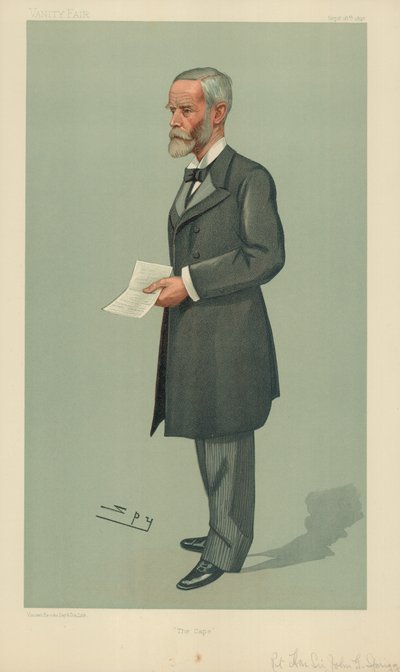 The Right Hon Sir John Gordon Sprigg, The Cape, 16. září 1897, karikatura Vanity Fair od Leslie Matthew Ward