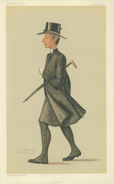 Správný reverend George Howard Wilkinson, biskup z Trura, Truro, 26. prosince 1885, karikatura Vanity Fair od Leslie Matthew Ward