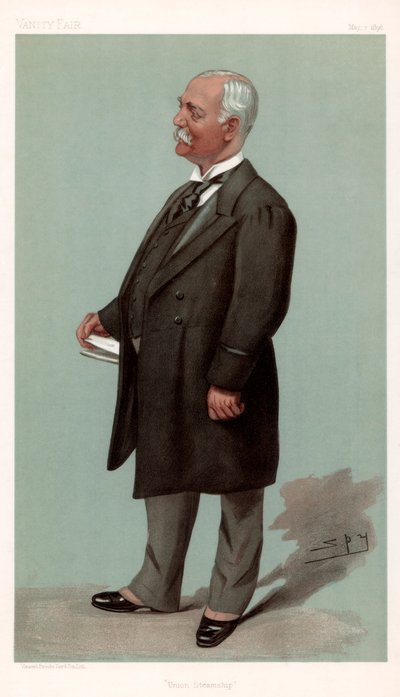Union Steamship Sir Francis Henry Evans, britský obchodník a politik, 1896. od Leslie Matthew Ward