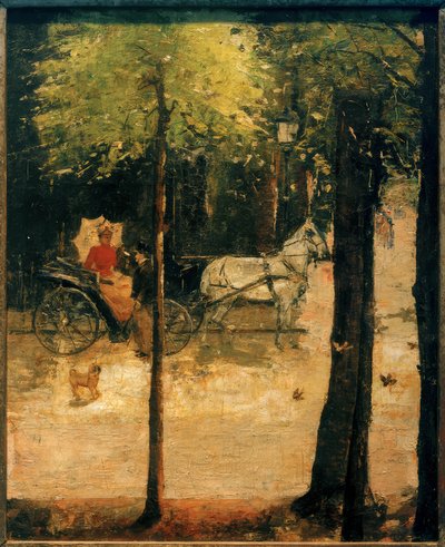 Jaro v Tiergarten (dáma v kočáru) od Lesser Ury