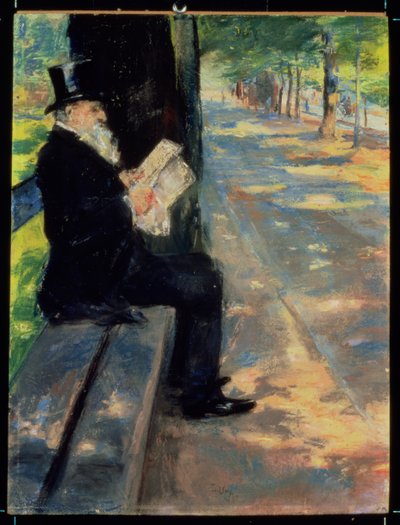 Gentleman in a Zoo, c.1900 od Lesser Ury