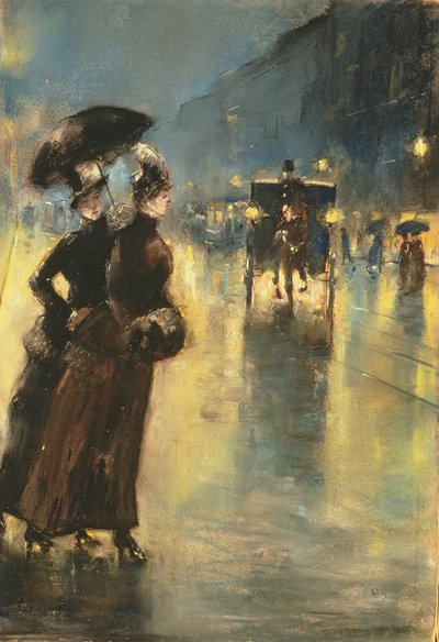 Světla v noci, 1889 od Lesser Ury