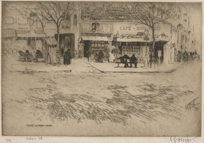 Cafe du Rond Point od Lester George Hornby