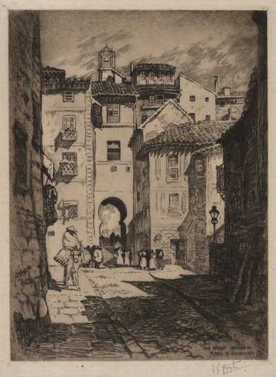 Ulice vedoucí na Plaza de Zocodover, Toledo od Lester George Hornby