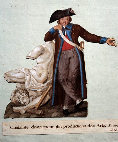 Francouzská revoluce: „vandalista, ničitel uměleckých děl““. Kvaš bratří Lesueurů (18. století), Muzeum Carnavalet, Paříž od Lesueur Brothers
