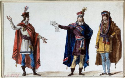 Francouzská revoluce: kostýmy republikánských soudců. Otisky bratří Lesueurů od Lesueur Brothers