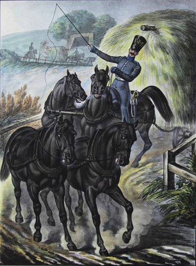 Voják gardové zásobovací vlakové brigády, 1829 od Lev Alexandrovich Belousov