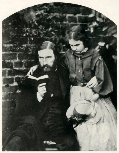 George Macdonald a jeho dcera Lilia Scott MacDonald, c1863, 1948. od Lewis Carroll