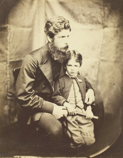 Rev. James Langton Clark a syn Charles Robin, 1864. od Lewis Carroll