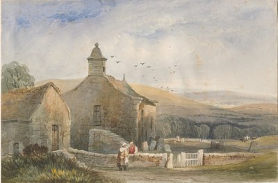 Elkstone Chapel: malba akvarelem, nd [~19. století] od Lewis John Wood
