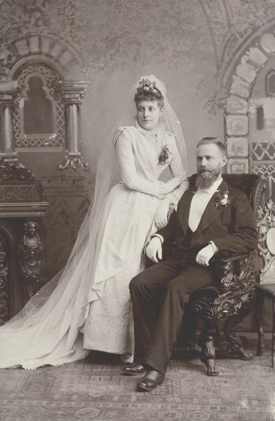 Svatební portrét, konec 19. století od Lewis M. Melander