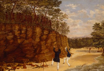 Zeměměřický večírek na severozápadním pobřeží Austrálie (olej na plátně) od Lewis Roper Fitzmaurice