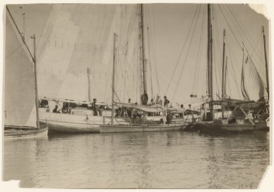 [Ústřicové lodě, Mobile Bay, Alabama] od Lewis W. Hine