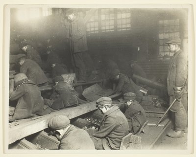 Pohled na dělníky v Ewen Breaker of Pennsylvania Coal Company od Lewis Wickes Hine