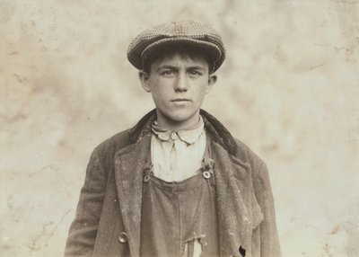 James Donovan - irský metař v Fall River Iron Works od Lewis Wickes Hine