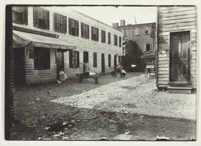 Černošská ulička, kde bydlí běloši, Washington, D.C. od Lewis Wickes Hine
