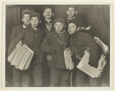 Newboys, Brooklynský most od Lewis Wickes Hine