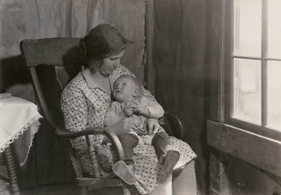 Oklahoma Madonna, (služba Červeného kříže pro sucho) od Lewis Wickes Hine