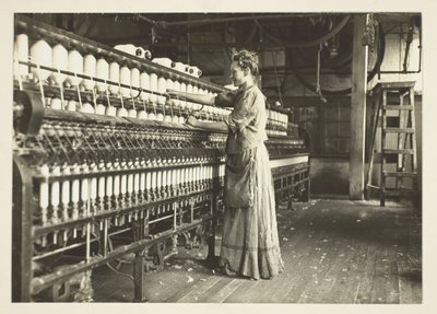 Starodávný přádelník v jižanské přádelně bavlny od Lewis Wickes Hine