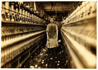 Spinner, Globe Cotton Mill, Augusta, Georgia, 1909 od Lewis Wickes Hine