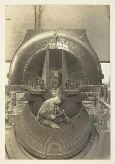 Turbína, elektrárna, New York City od Lewis Wickes Hine