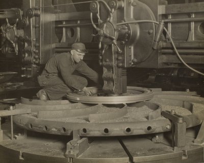 Pracovník u brusky od Lewis Wickes Hine