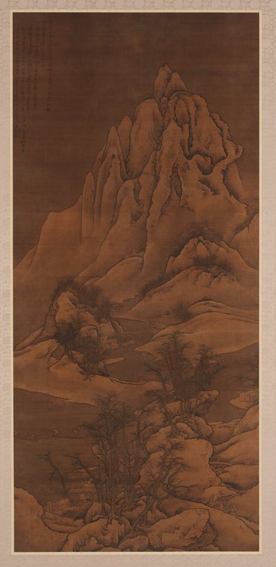 Sněhová krajina po Guo Xi, dynastie Qing, 1702. od Li Yin