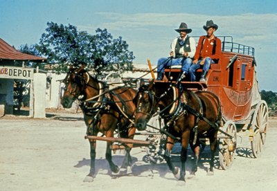 Obnovený dostavník v Alamo Village, Brackettville, Texas (foto) od Unbekannt Unbekannt