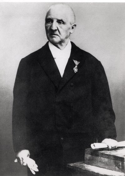 Anton Bruckner (1824-96) (černobílá fotografie) od Unbekannt Unbekannt