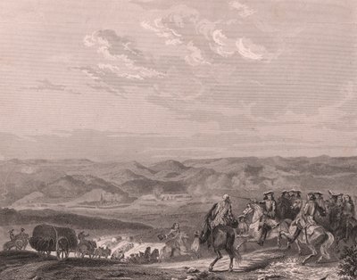Bitva u Freiburgu, Německo, srpen 1644, třicetiletá válka, ocelorytina na porcelánu od Unbekannt Unbekannt