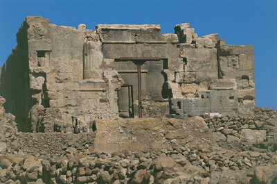 Egypt. Starověká Aghurmi v oáze Siwa (Siwah). Chrám Orákula nebo Amonův chrám. 26. dynastie, 664-525 př. Kr od Unbekannt Unbekannt