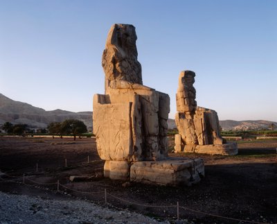 Egypt, Guvernorát Luxor, Karnak, Sochy Amenhotepa III od Unbekannt Unbekannt